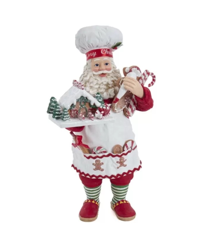 Boutique de Noël 10.5"Gingerbread Chef Santa