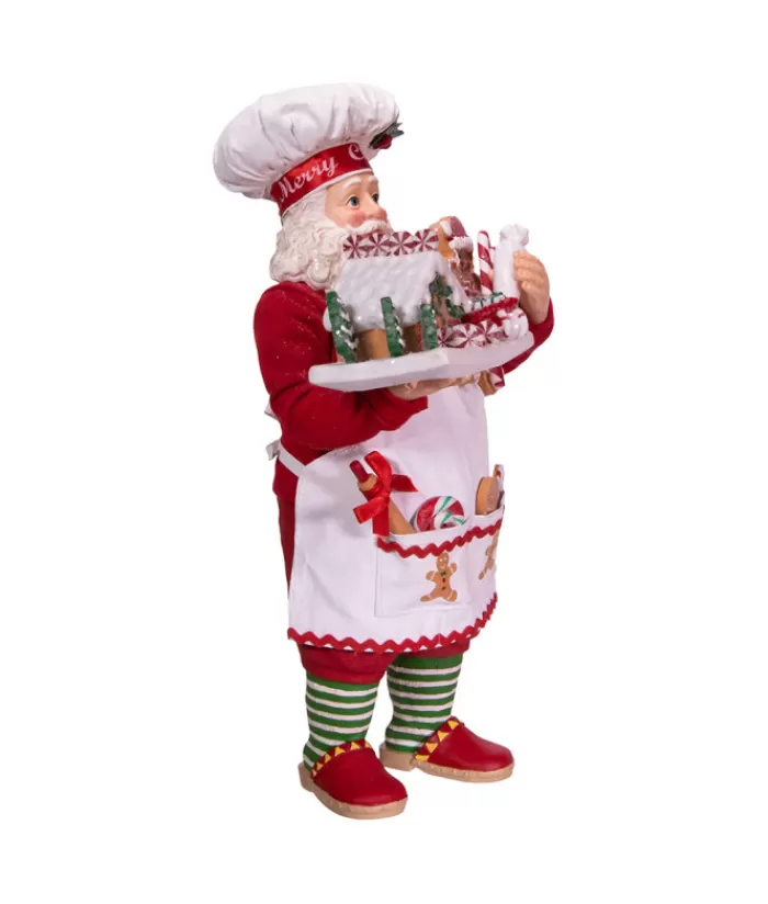 Boutique de Noël Anges & Père Noël*10.5"Gingerbread Chef Santa