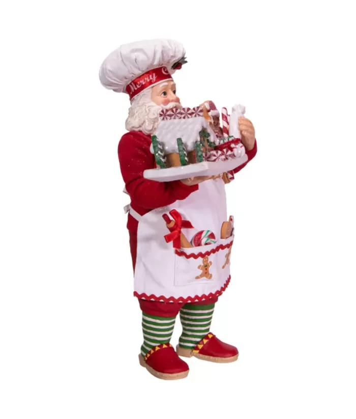 Boutique de Noël 10.5"Gingerbread Chef Santa