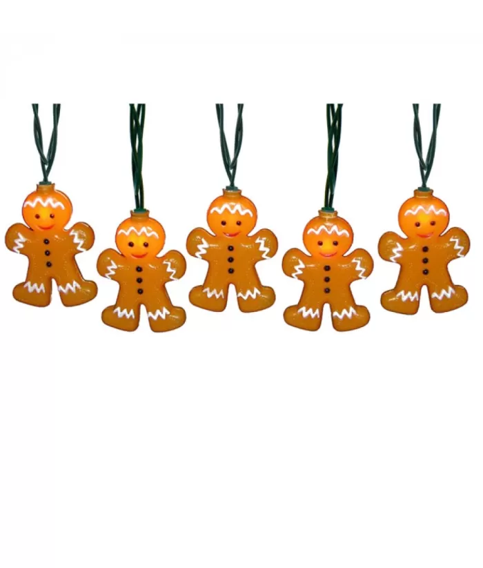 Boutique de Noël 10-Light Gingerbread Man Light Set