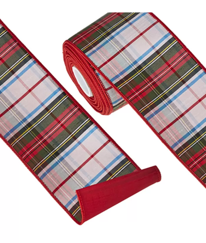 Boutique de Noël Rubans & Boucles*10Yds Plaid Wired Ribbon