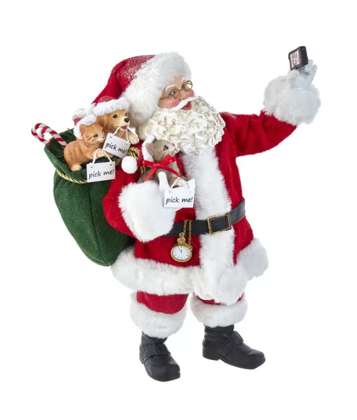 Boutique de Noël Anges & Père Noël*11" Santa Takin Selfie