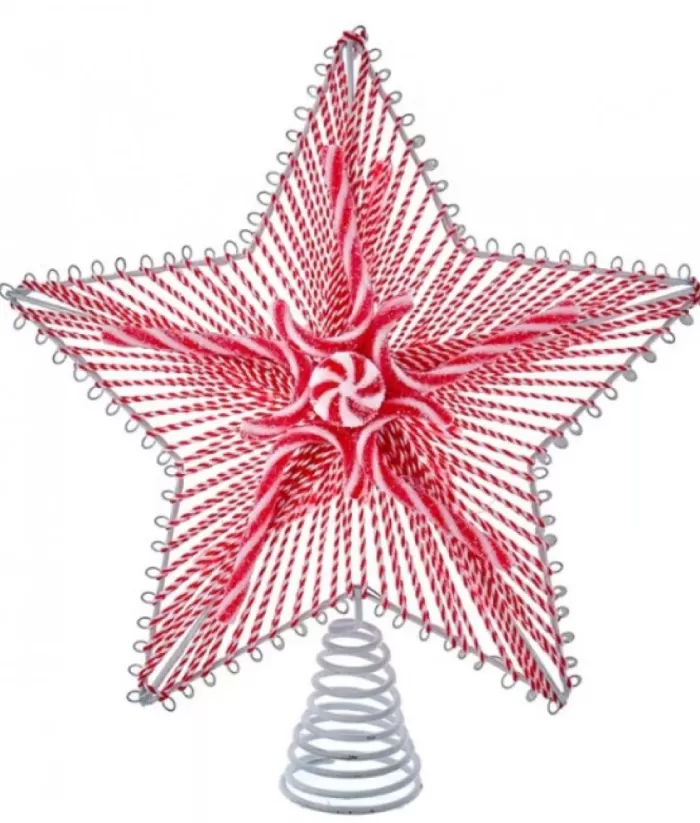 Boutique de Noël 11"Peppermint Star Ttop