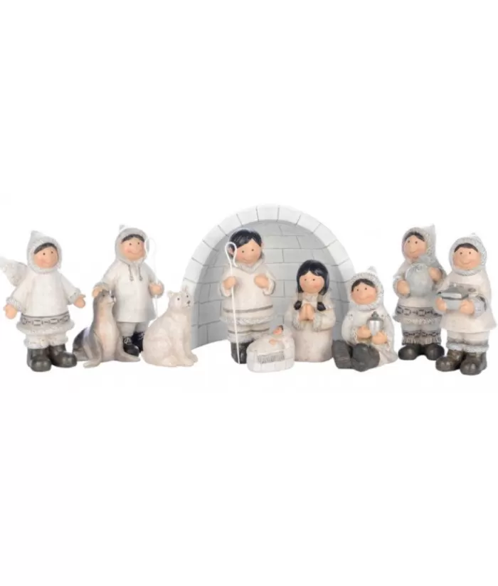 Boutique de Noël Religion & Creches*11-Piece Inuit Nativity Scene