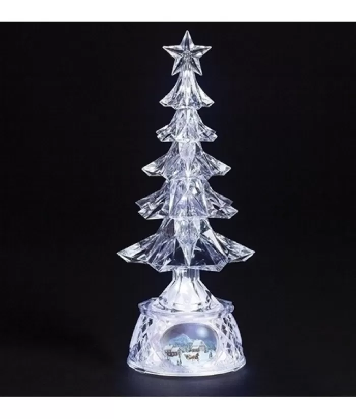 Boutique de Noël 13"Musical Led Tree Rotating