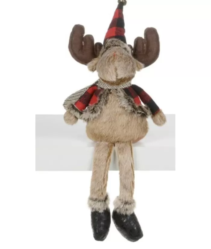 Boutique de Noël 16"Moose W/Red&Blk Jacket