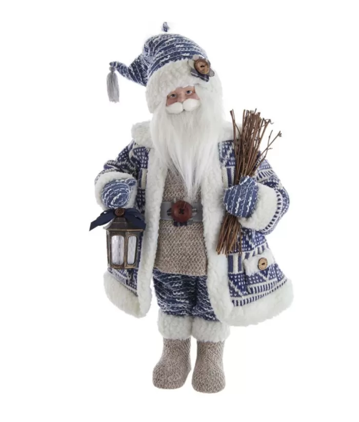 Boutique de Noël 18"Indigo Country Santa