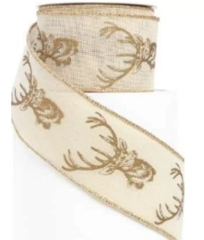 Boutique de Noël 2.5"X10Y,Ribbon Deer