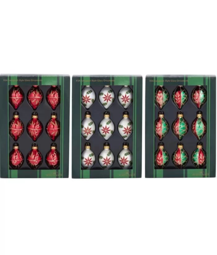 Boutique de Noël 35Mm Poinsettia Miniature Glass Ornaments