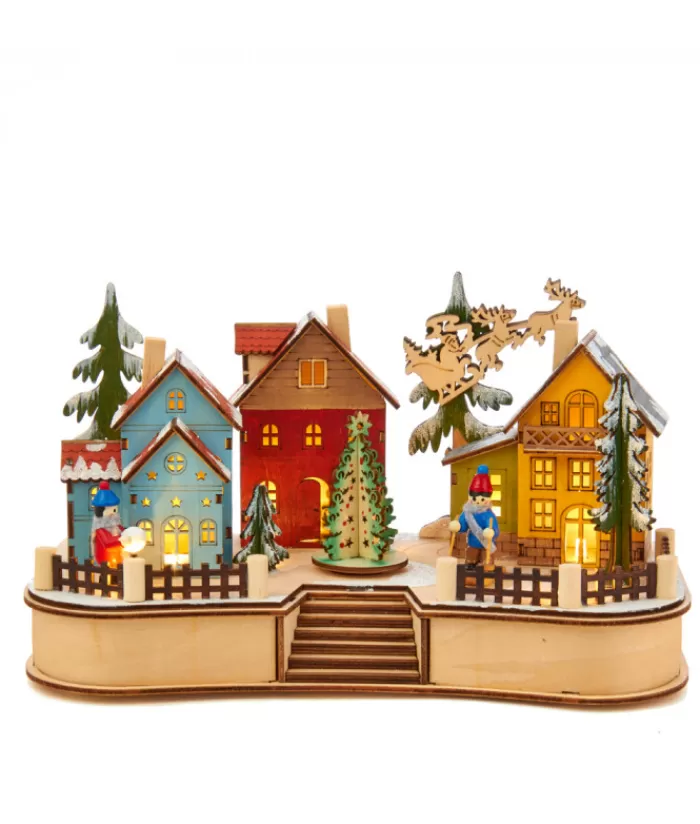 Boutique de Noël Villages Nordiques*3 Houses Musical Village