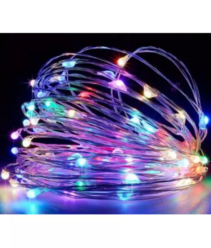 Boutique de Noël Ensemble De Lumières*50 Mini Led Flashing Multicolored Light Set