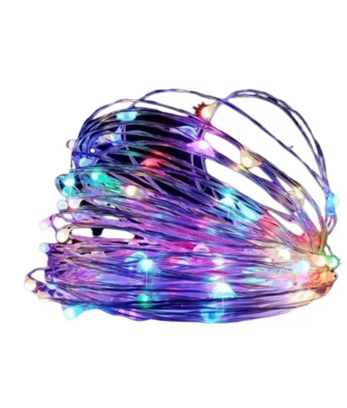 Boutique de Noël Ensemble De Lumières*50 Mini Led Flashing Multicolored Light Set