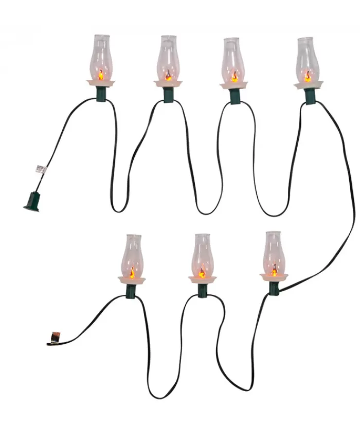 Boutique de Noël Ensemble De Lumières*7-Light Flicker Flame Bulb Light Set