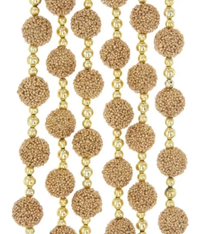 Boutique de Noël 9'Brown Glitter Garland