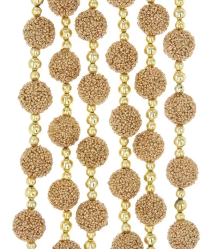 Boutique de Noël Guirlandes*9'Brown Glitter Garland