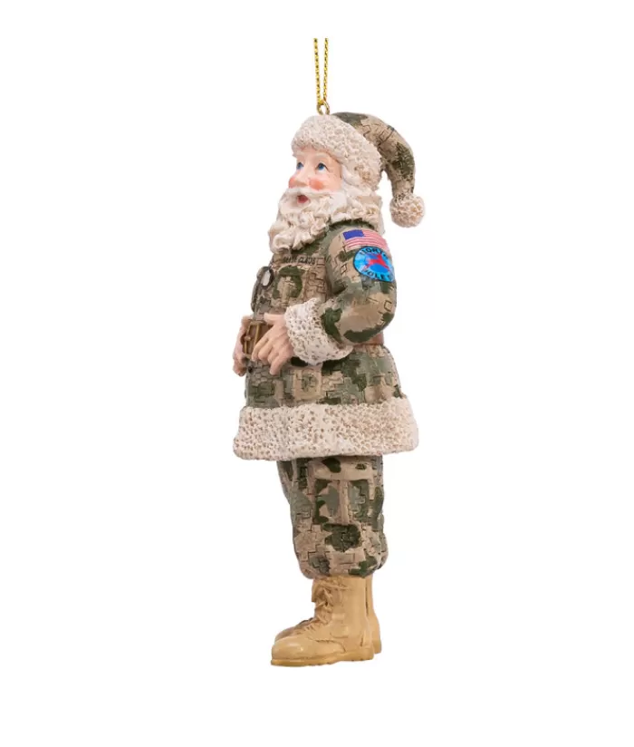 Boutique de Noël Loisirs & Professions*Army Santa Ornament