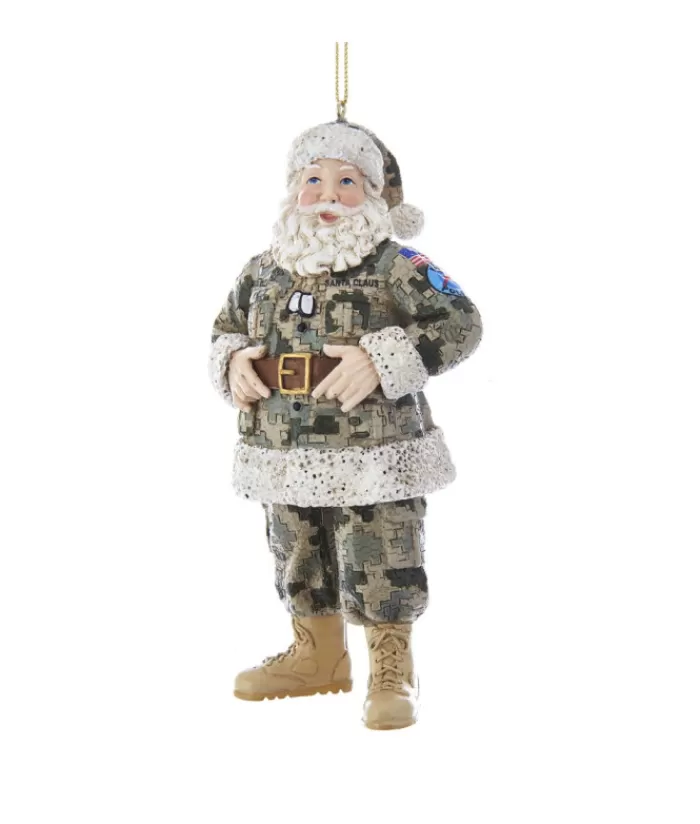 Boutique de Noël Anges & Père Noël*Army Santa Ornament