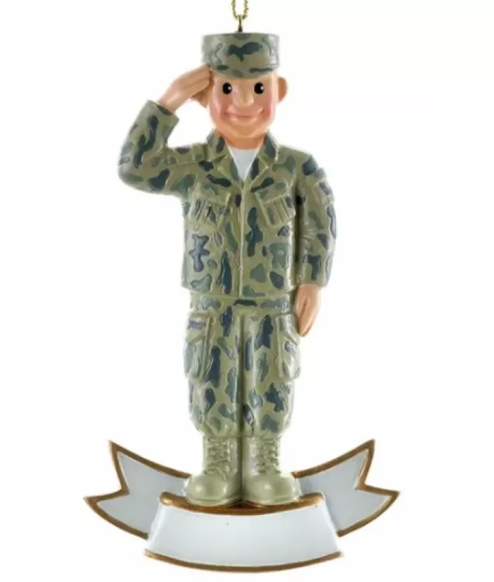 Boutique de Noël Famille & Amitiés*Army Soldier Ornament