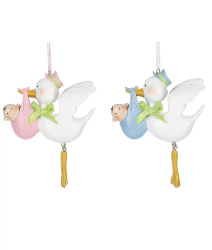 Boutique de Noël Famille & Amitiés*Baby Boys`S First Christmas With Stork, Ornament