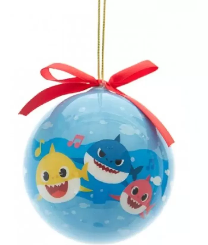 Boutique de Noël Famille & Amitiés*Baby Shark Blue Ball Ornament