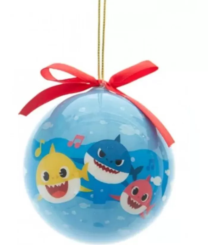 Boutique de Noël Baby Shark Blue Ball Ornament