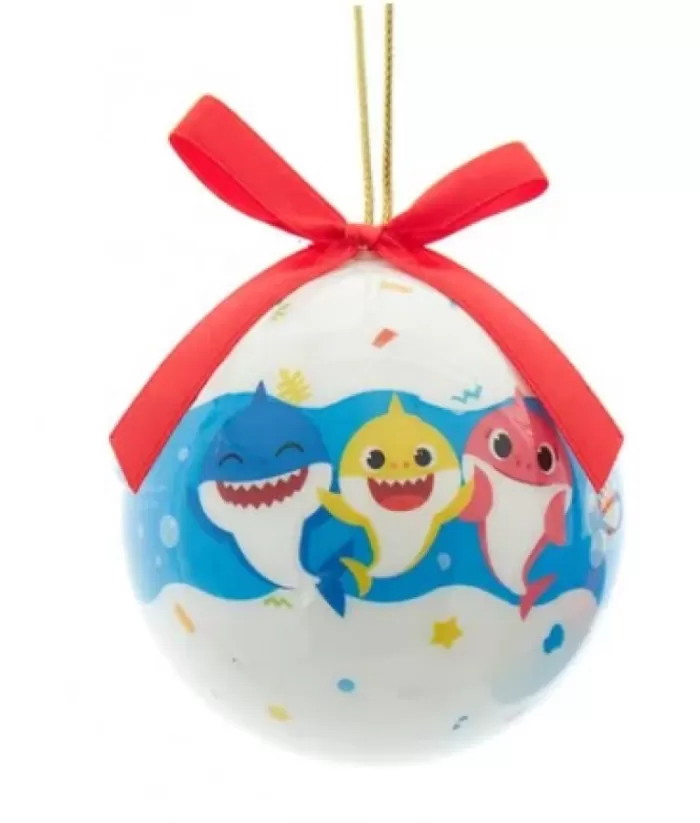 Boutique de Noël Baby Shark White Ball Ornament