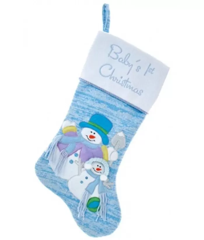 Boutique de Noël Baby'S 1St Christmas Blue Stocking