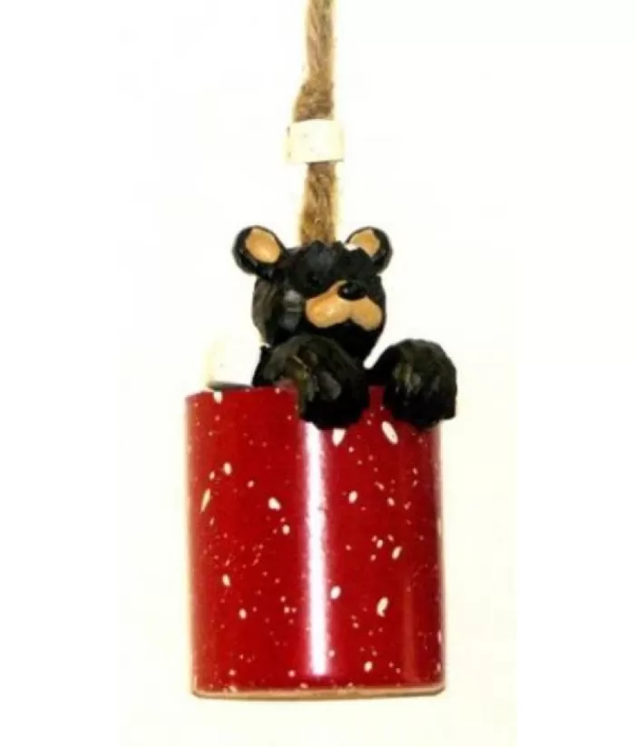 Boutique de Noël Bear In Red Mug Ornament