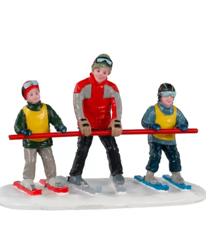 Boutique de Noël Divers*Beginner Skiers On Bunny Slope