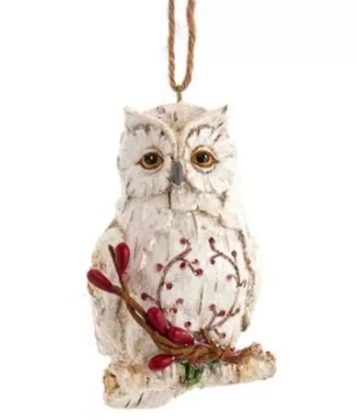 Boutique de Noël Birch Owl Ornament