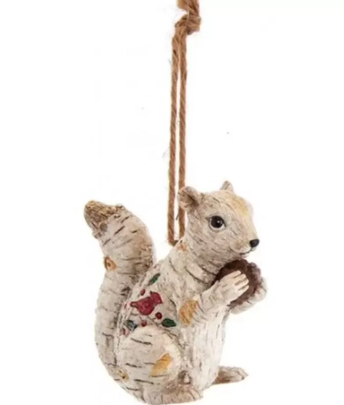 Boutique de Noël Birch Squirrel Ornament