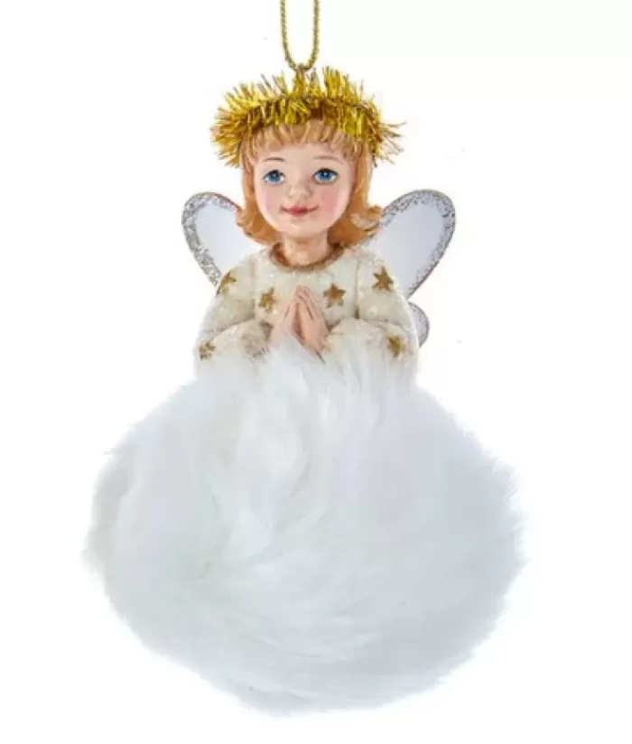 Boutique de Noël Anges & Père Noël*Blond Angel On Cloud Ornament