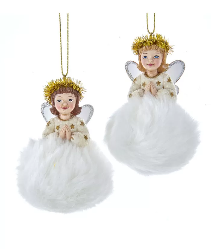 Boutique de Noël Anges & Père Noël*Blond Angel On Cloud Ornament