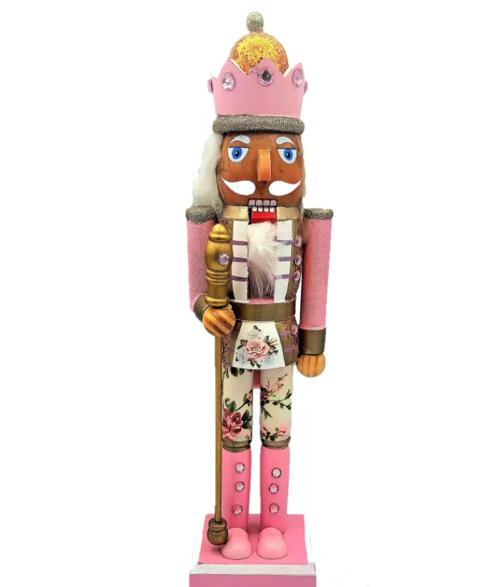 Boutique de Noël Divers*Bohemian Chic (Boho) Themed Nutcracker With Sceptre, 15" Tall