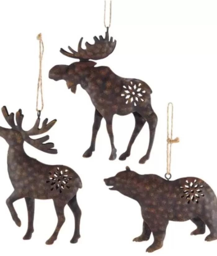 Boutique de Noël Brown Metal Deer Ornament