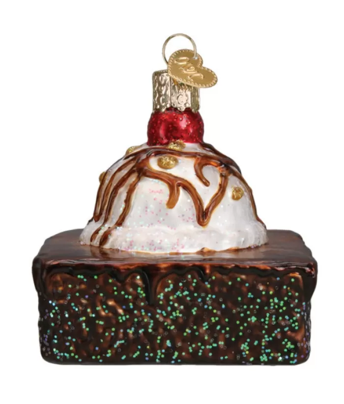 Boutique de Noël Brownie Glass Ornament