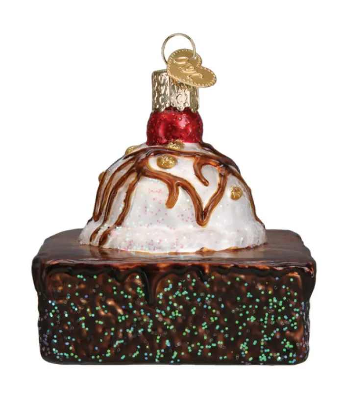 Boutique de Noël Nourriture & Breuvages*Brownie Glass Ornament