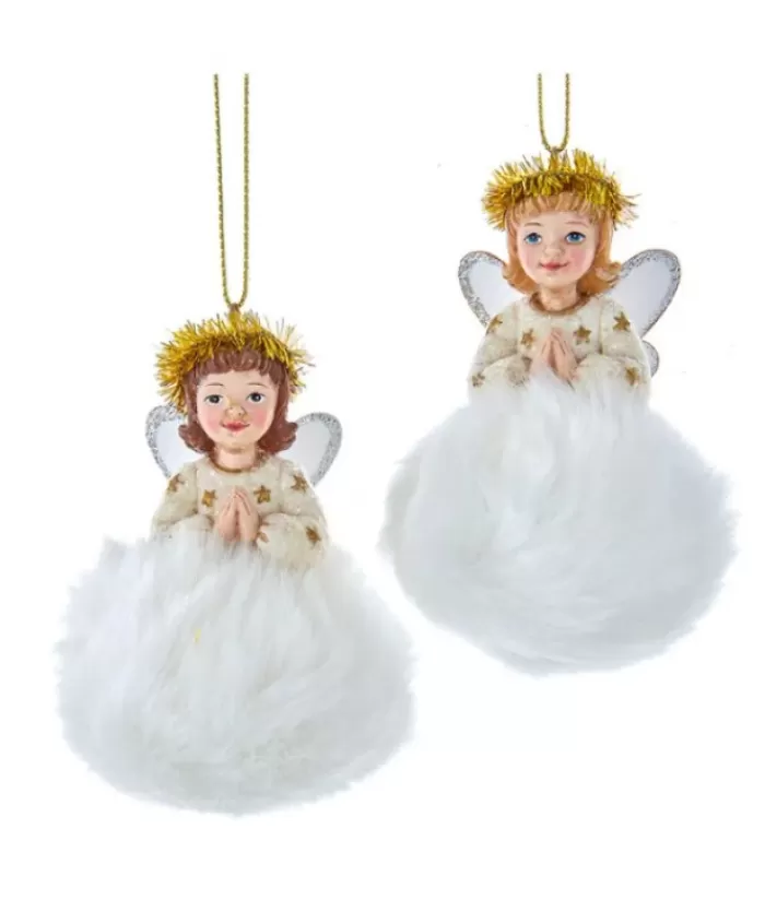 Boutique de Noël Anges & Père Noël*Brunette Angel On Cloud Ornament