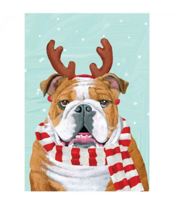 Boutique de Noël Cartes De Noël*Bulldog Christmas Card