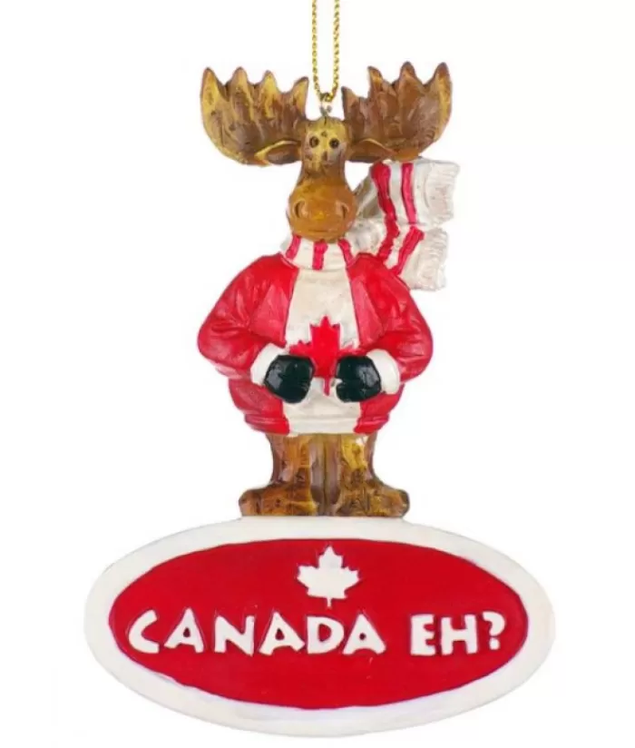 Boutique de Noël Animaux*Canada Eh? Moose Ornament