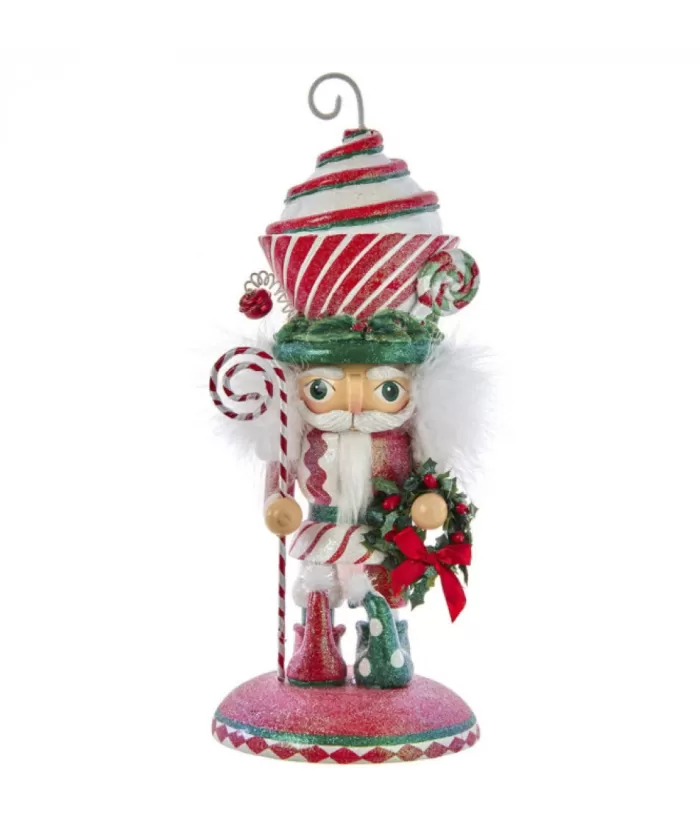 Boutique de Noël Candy Cane Cupcake Nutcracker 12" Tall