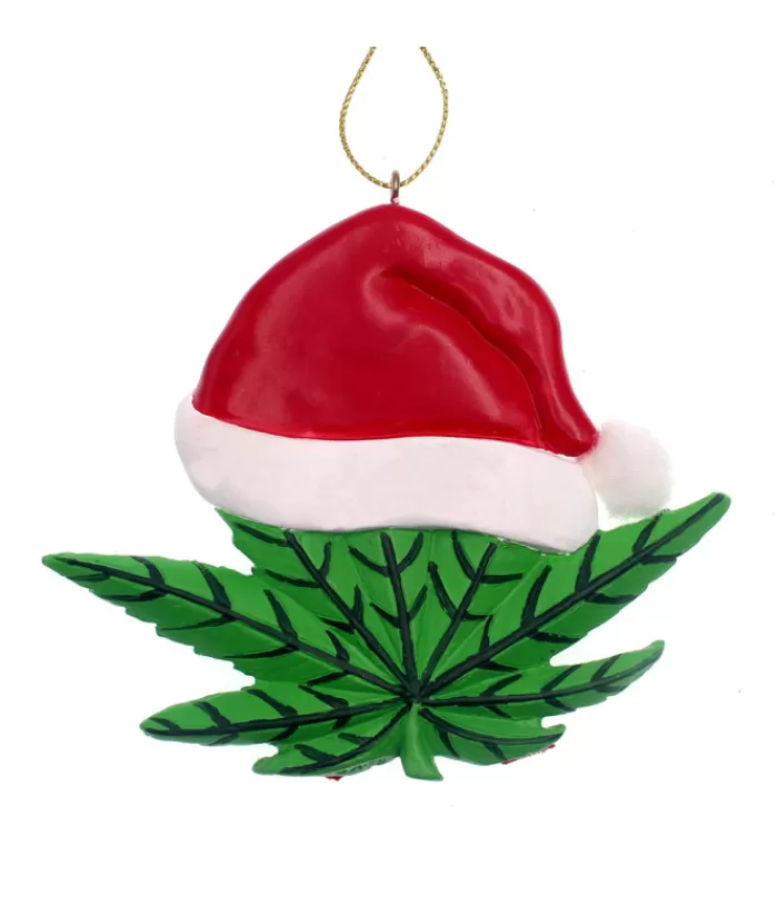 Boutique de Noël Loisirs & Professions*Cannabis Leaf Ornament