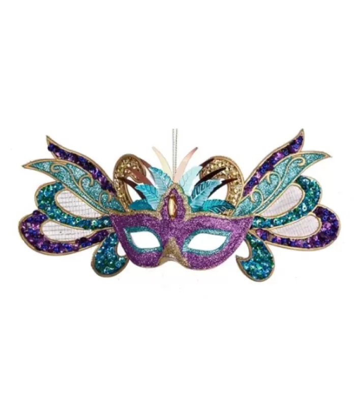 Boutique de Noël Carnival Peacock Mask Ornament