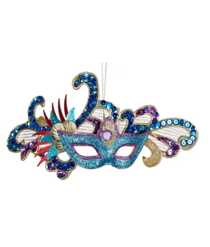 Boutique de Noël Carnival Peacock Mask Ornament