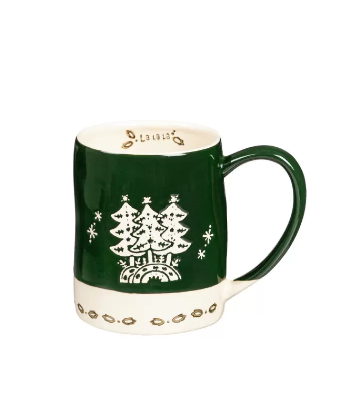 Boutique de Noël Vaisselles De Noël*Ceramic Cup, Winter Trees Design, 18 Oz