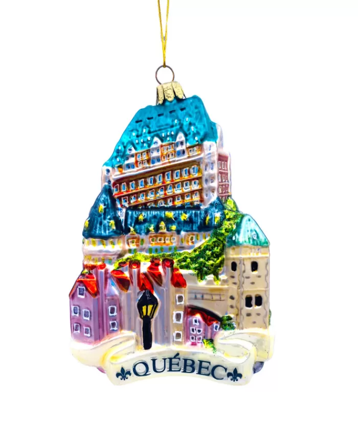 Boutique de Noël Ornements Souvenirs*Chateau Frontenac Glass Ornament