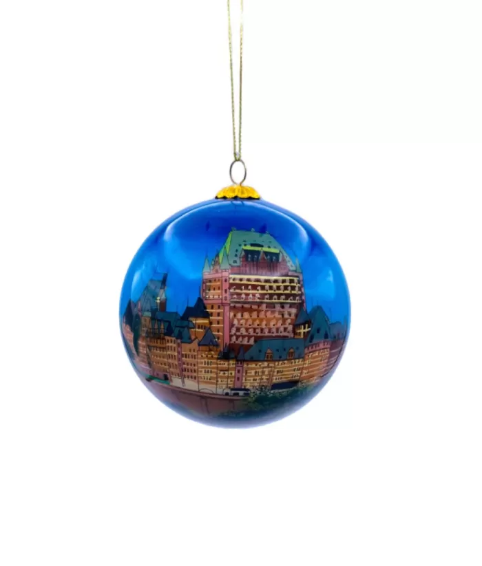 Boutique de Noël Chateau Frontenac Glass Ornament