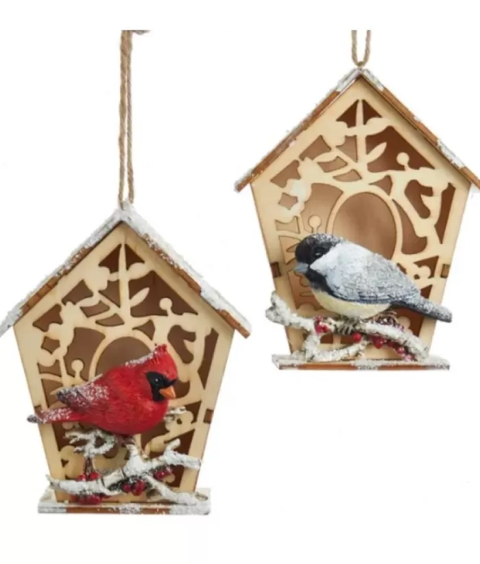 Boutique de Noël Chickadee With Birdhouse Ornament