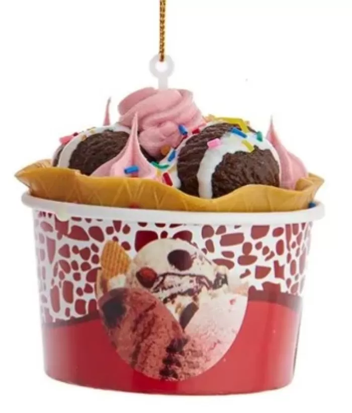 Boutique de Noël Chocolate Ice Cream Pot Foam Ornament