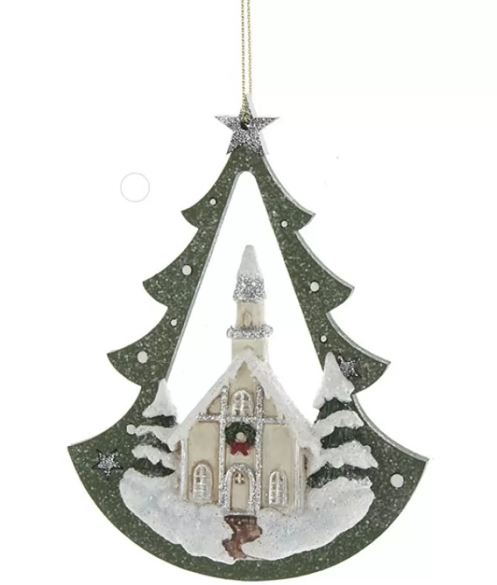 Boutique de Noël Famille & Amitiés*Church In Tree Arch Ornament